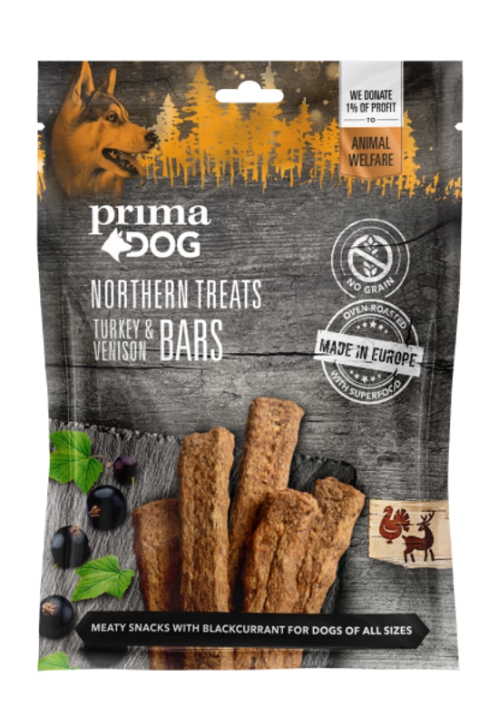 PrimaDog Snack Turkey&Venison - Pulyka és Szarvas 80g