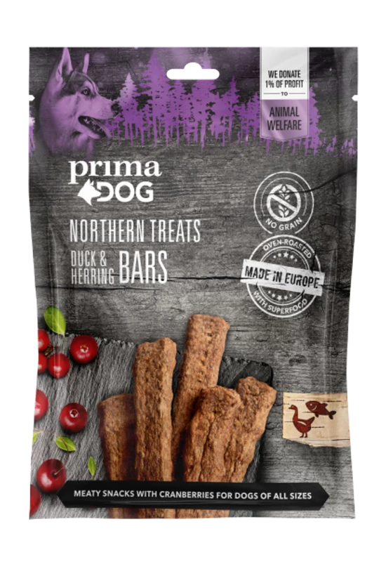 PrimaDog Snack Duck&Herring - Kacsa és Hering 80g