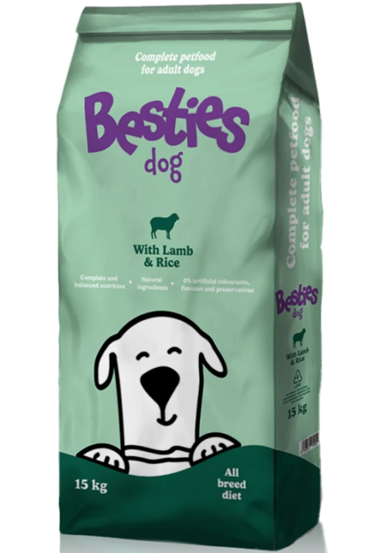 Besties Dog Bárány és Rizs 15kg