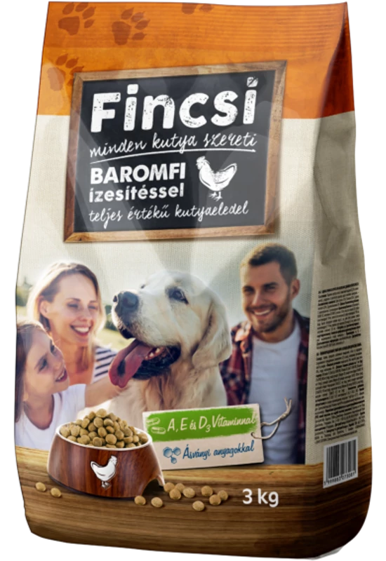 Fincsi Dog Száraztáp Baromfi Izesítéssel 3kg