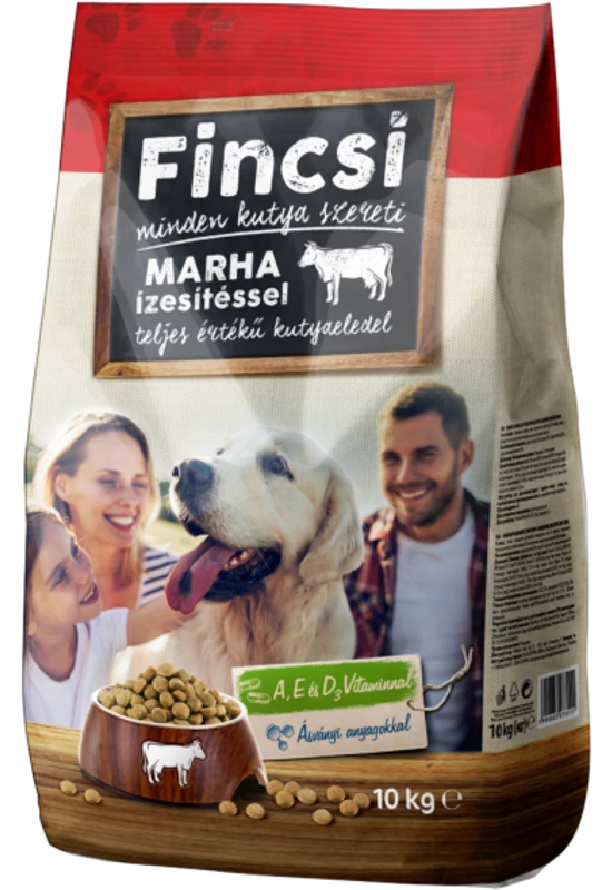 Fincsi Dog Száraztáp Marha Izesítéssel 10kg