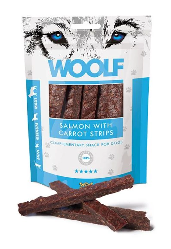 Woolf Lazachús Sárgarépa Csíkok - 100g
