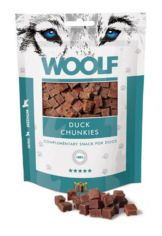 Woolf Kacsahús Kockák - 100g
