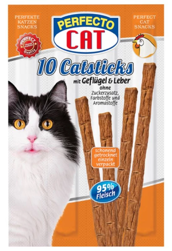 Perfecto Cat Sticks Máj és Baromfi 10×50g