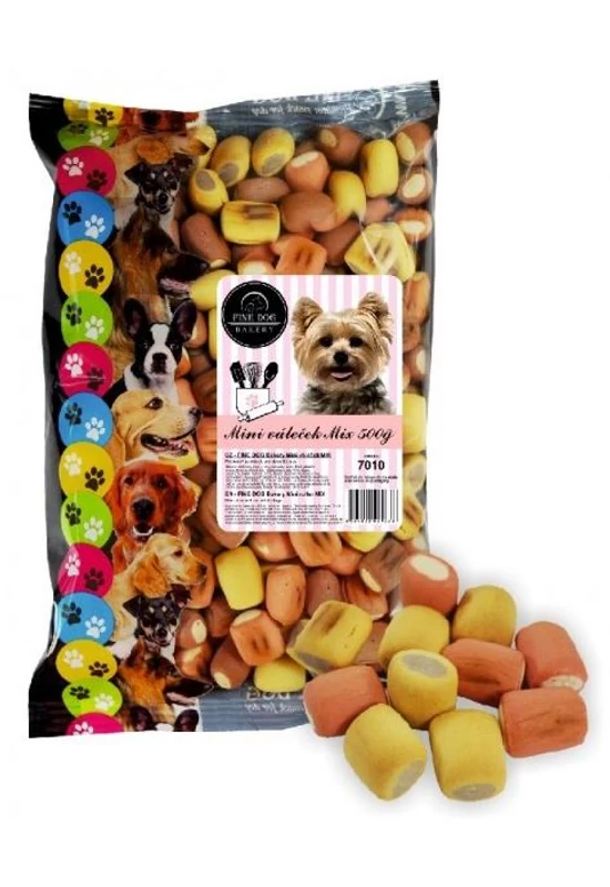 Fine Dog Keksz Mini Rollni Mix - 500g