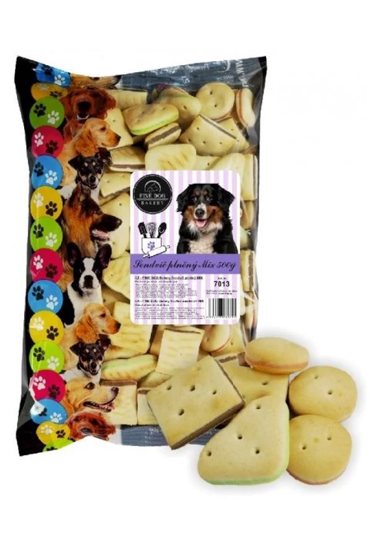 Fine Dog Keksz Töltött Szendvics - 500g
