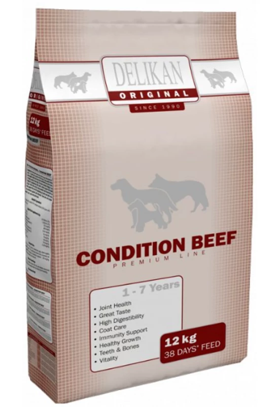 Delikan Original Condition Beef - Marha és Rizs - 12kg