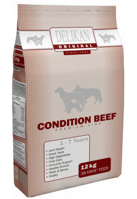 Delikan Original Condition Beef - Marha és Rizs - 12kg