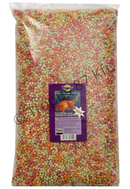 Trópus - Tavihaltáp Medium Golyós - 5kg - zsákos