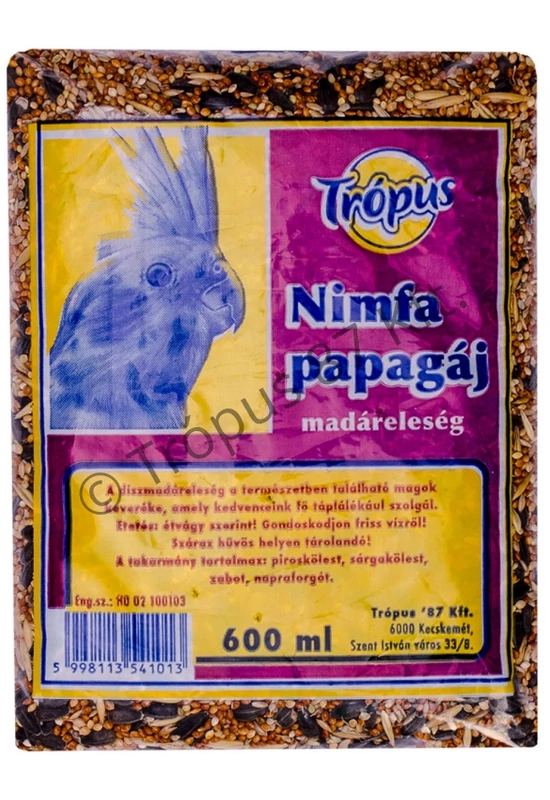 Trópus - Eleség 600ml Nimfapapagáj