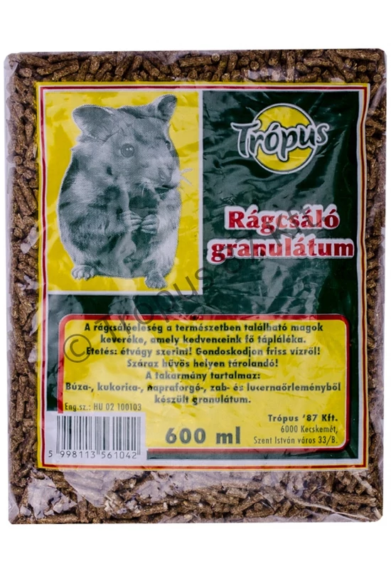 Trópus - Eleség 600ml Rágcsáló - Granulátum