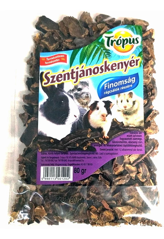 Trópus - Rágcsáló nasi SZENTJÁNOSKENYÉR 55g