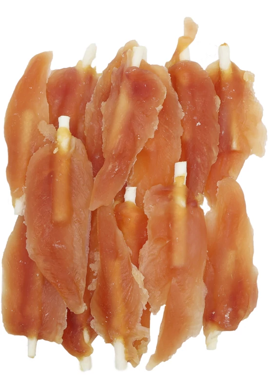 UniqPets Kutya Jutalomfalat RAWHIDE Puha Csirkemell Nyersbőr Roládon 500g