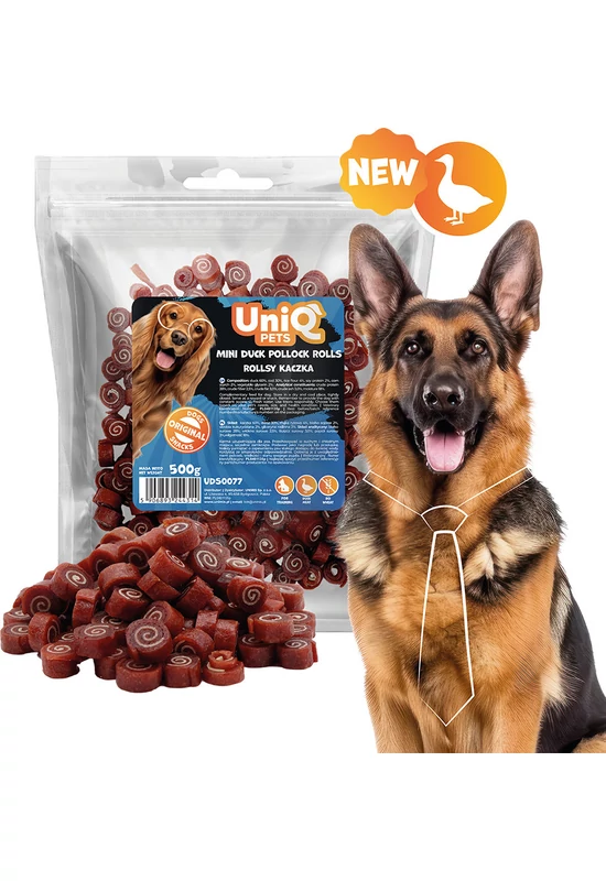 UniqPets Kutya Jutalomfalat CHEWY Kacsa Láb 500g