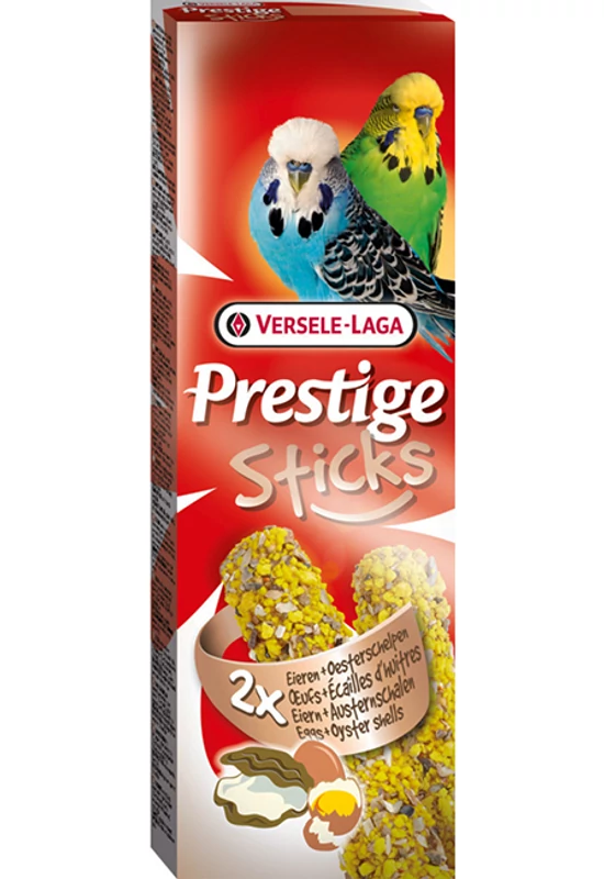 Prestige Sticks Budgies Eggs&Oyster Shells - Duplarúd Hullámos Papagáj Tojás és Kagyló 60g