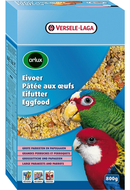 Orlux Eggfood Dry Big Parakeets & Parrots - Tojásos Lágyeleség Óriás Papagájnak - 800g