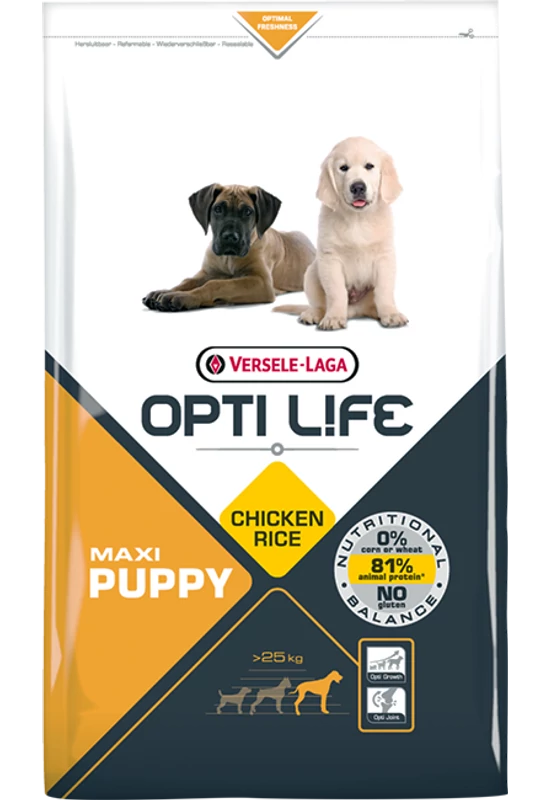 Opti Life Junior Maxi Medium Csirke-Rizs - 12,5kg