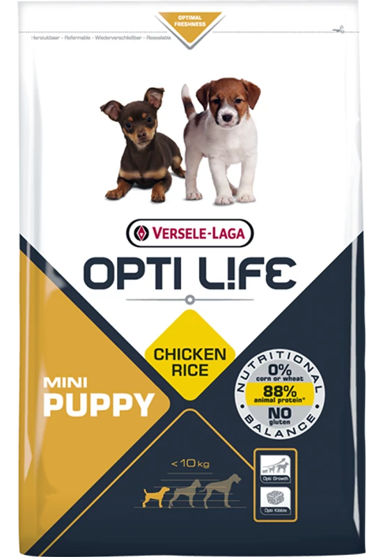 Opti Life Puppy Mini Chicken & Rice - Csirkés - 7,5kg