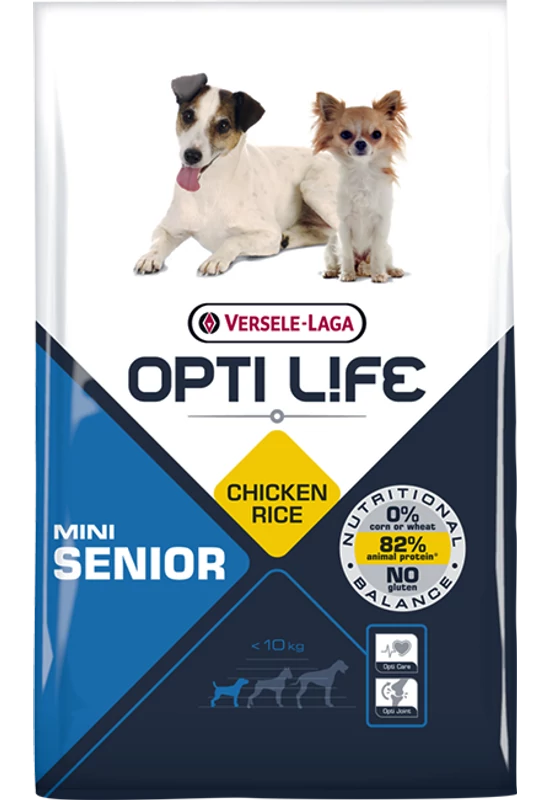 Opti Life Senior Mini Chicken & Rice - Csirkés - 7,5kg