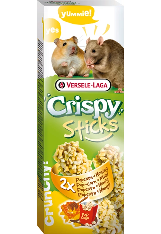 Crispy Sticks Hamsters-Rats Popcorn & Honey - Duplarúd Hörcsög és Patkány Popcorn, Méz
