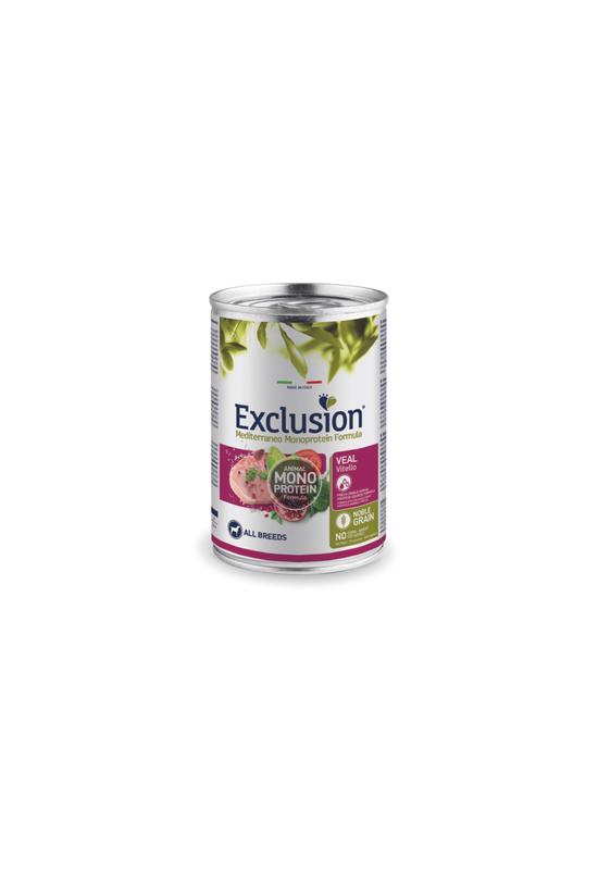 Exclusion Mediterraneo Monoprotein Konzerv - Adult Veal - Borjú - 400g